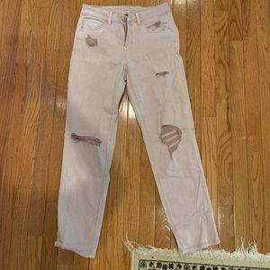 blush pink jeans